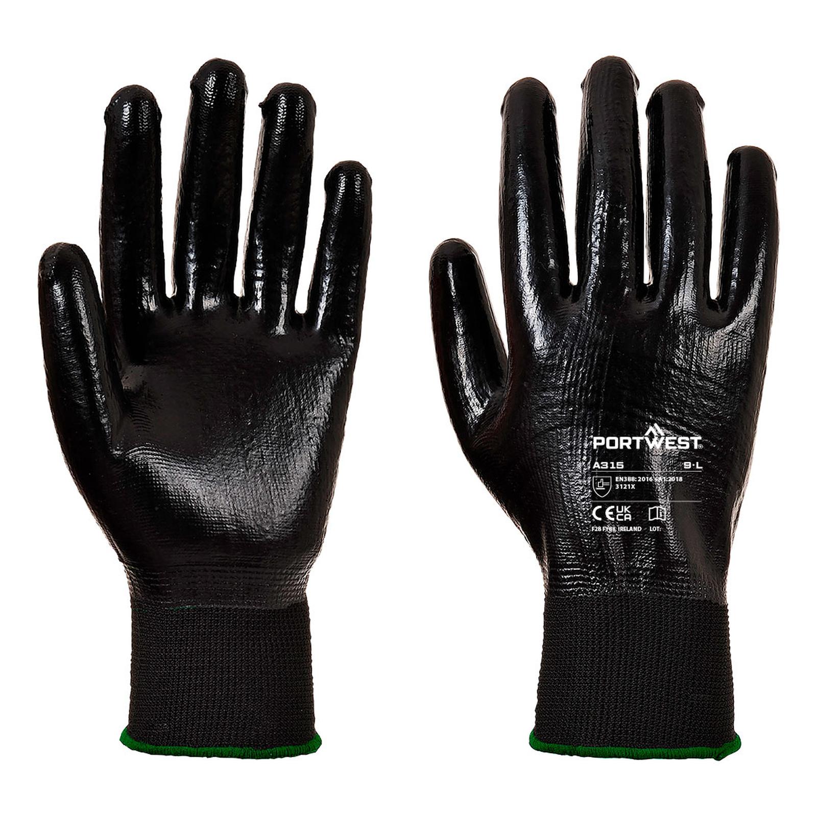 Portwest Handschoenen A315 zwart(K8)