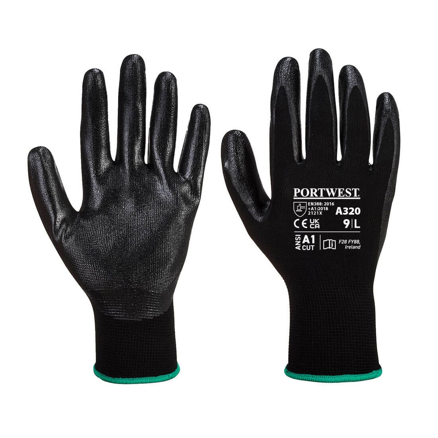 Portwest Handschoenen A320 zwart(BK)
