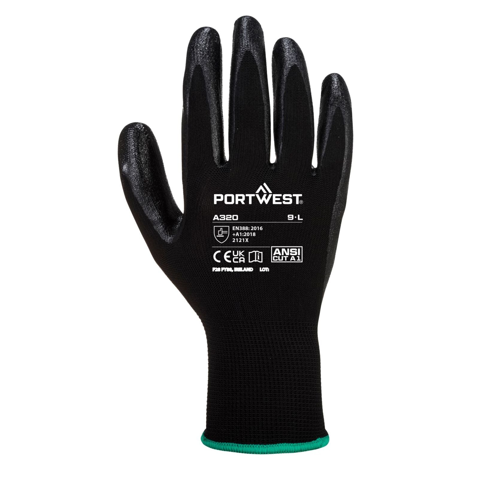Portwest Handschoenen A320 zwart(BK)