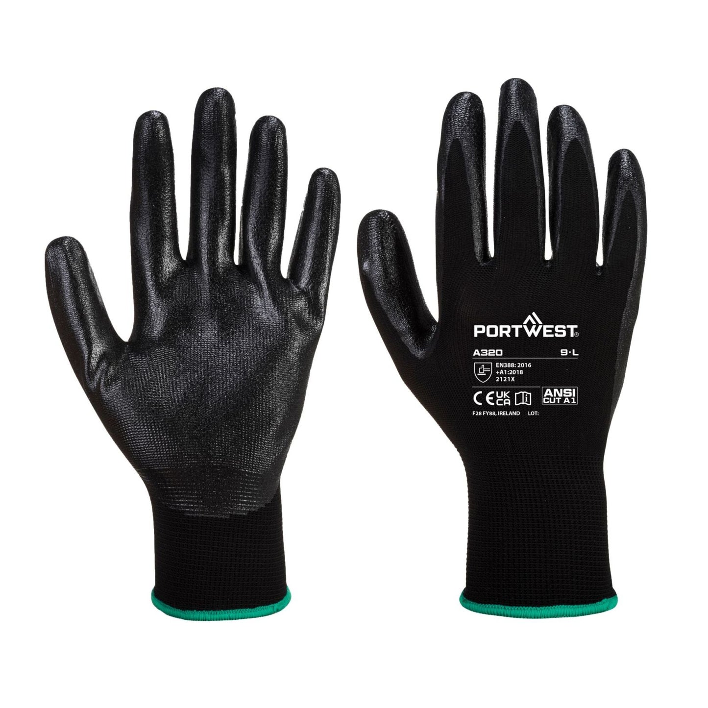 Portwest Handschoenen A320 zwart(BK)