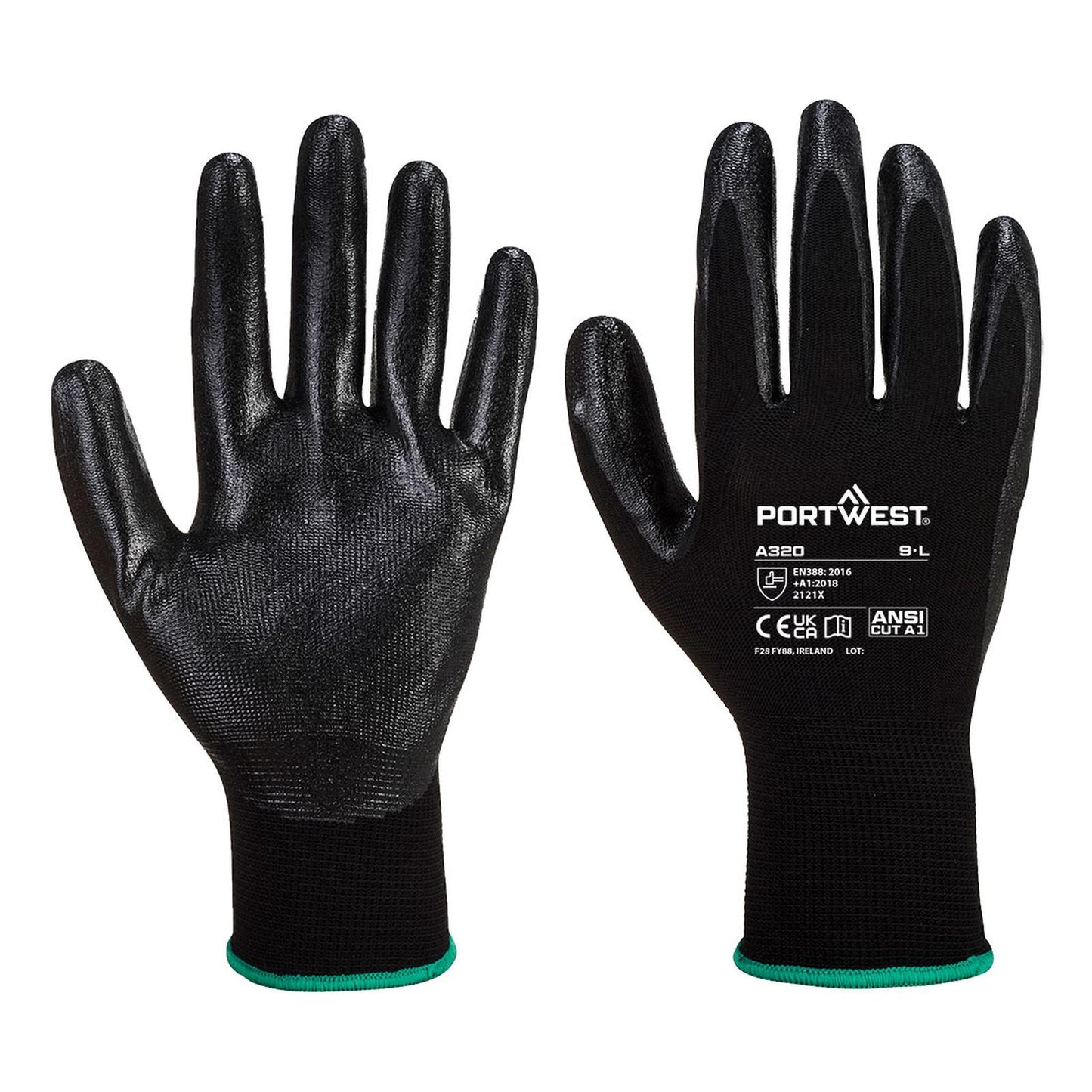 Portwest Handschoenen A320 zwart(BK)