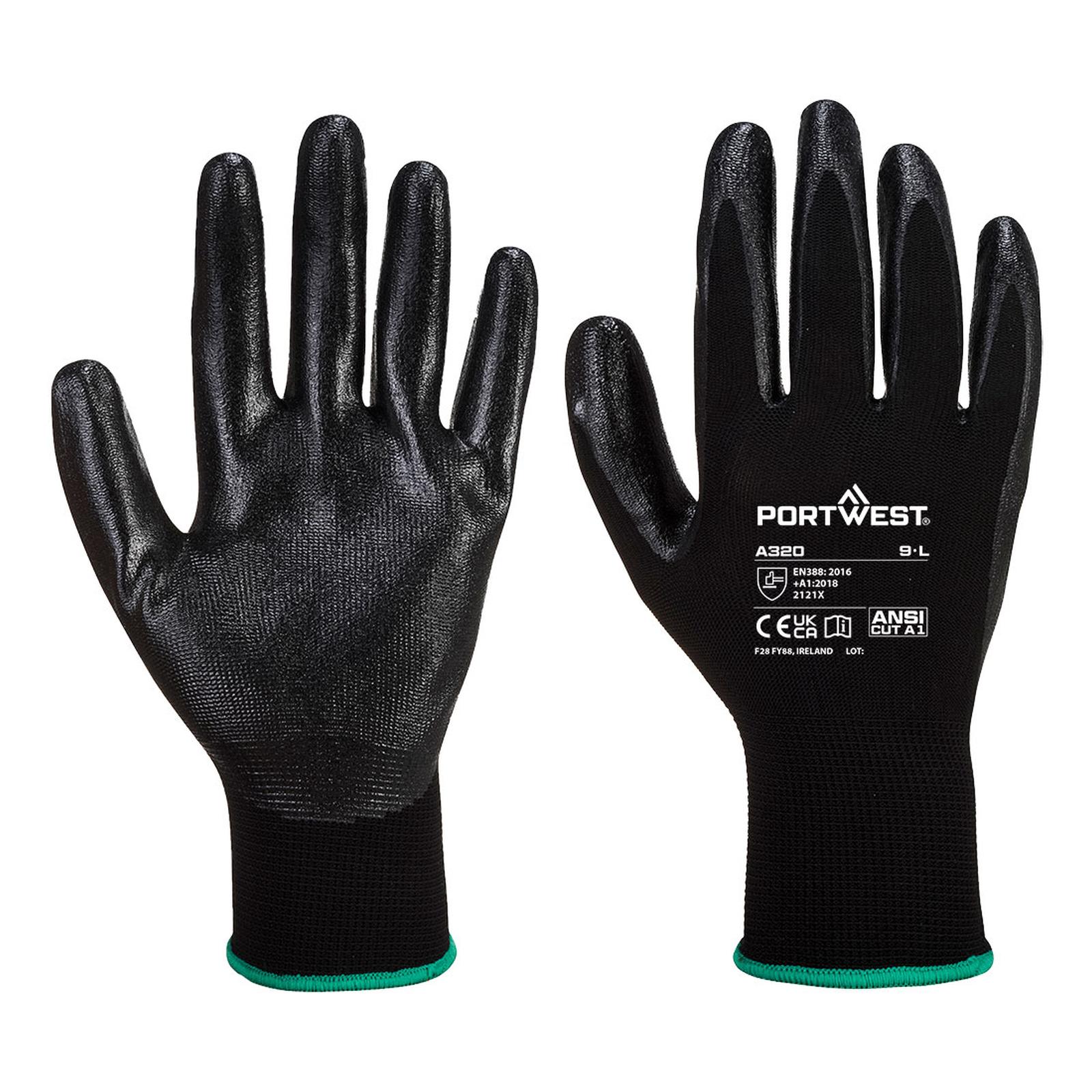 Portwest Handschoenen A320 zwart(BK)