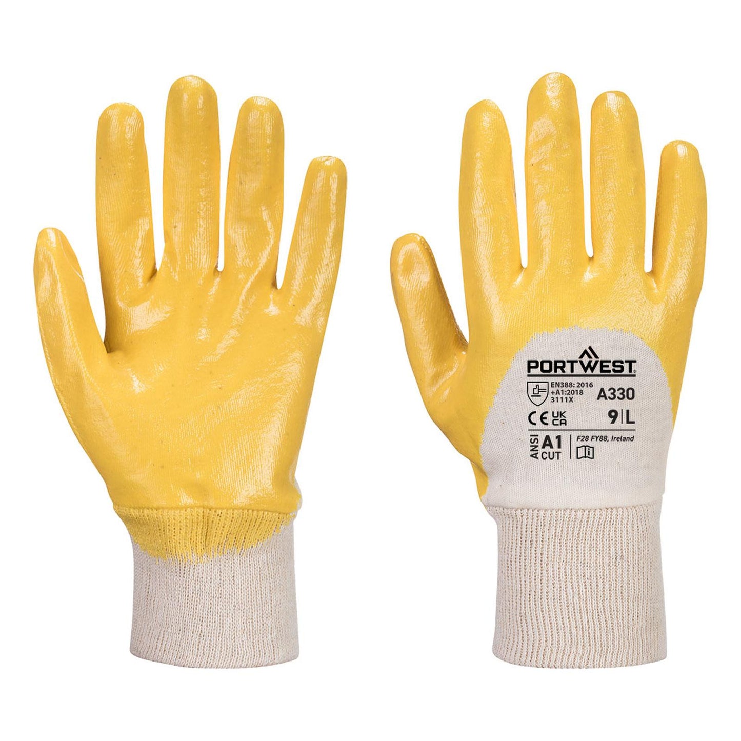Portwest Handschoenen A330 geel(YE)
