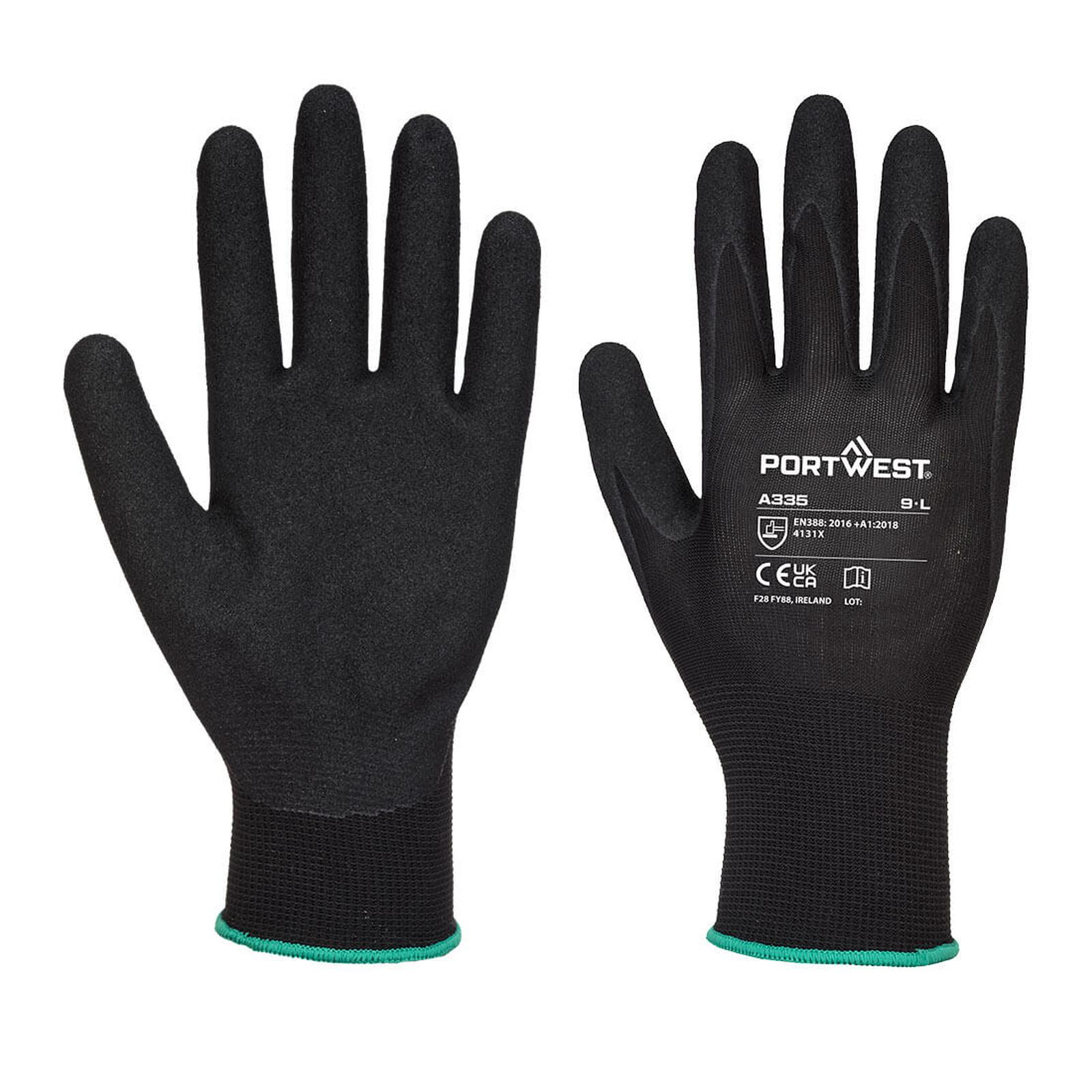 Portwest Handschoenen A335 zwart(K8)