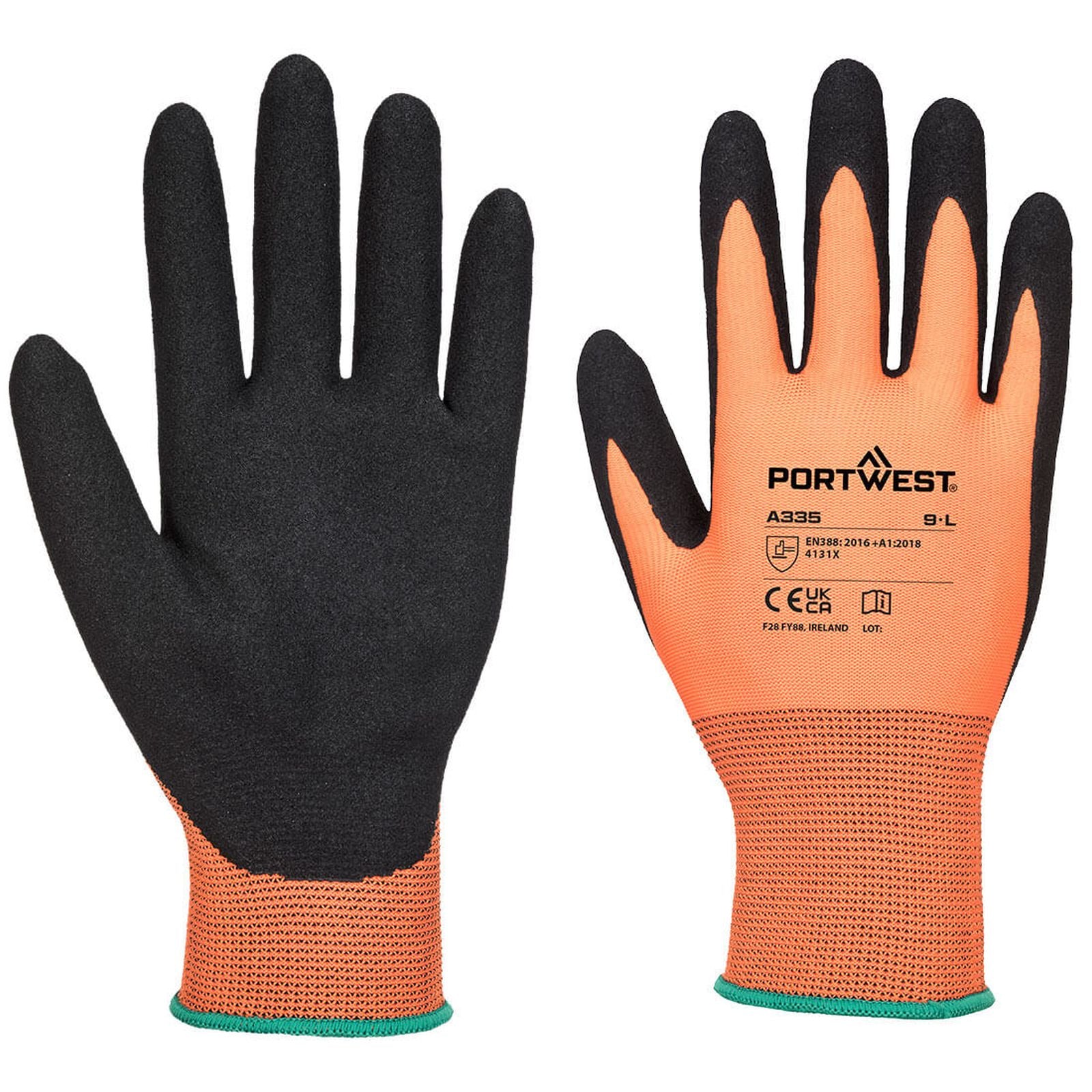 Portwest Handschoenen A335 oranje-zwart(O8)