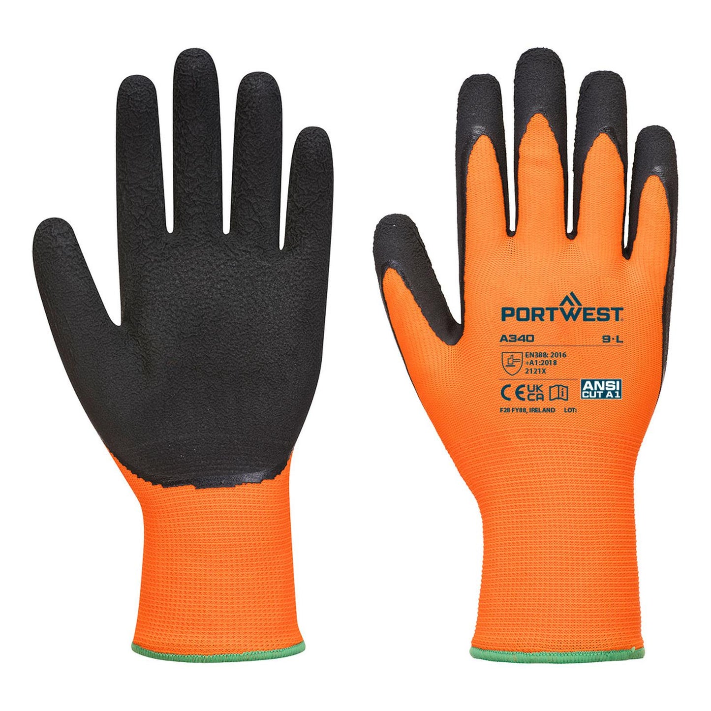 Portwest Handschoenen A340 oranje-zwart(OR)
