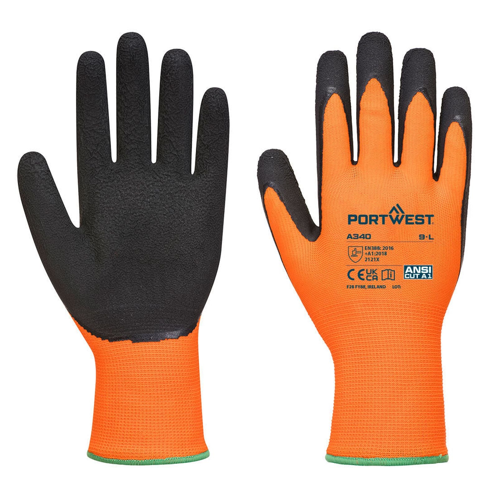 Portwest Handschoenen A340 oranje-zwart(OR)