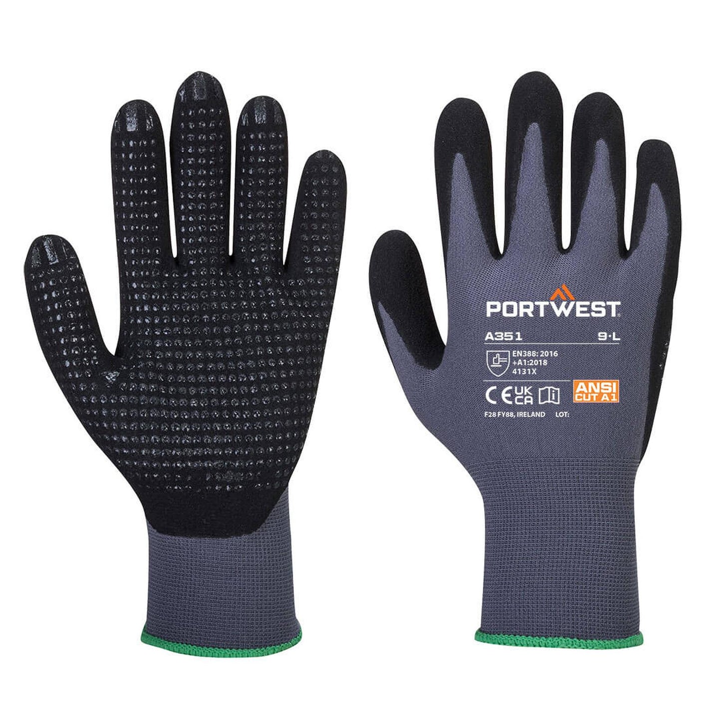 Portwest Handschoenen A351 grijs-zwart(G8)