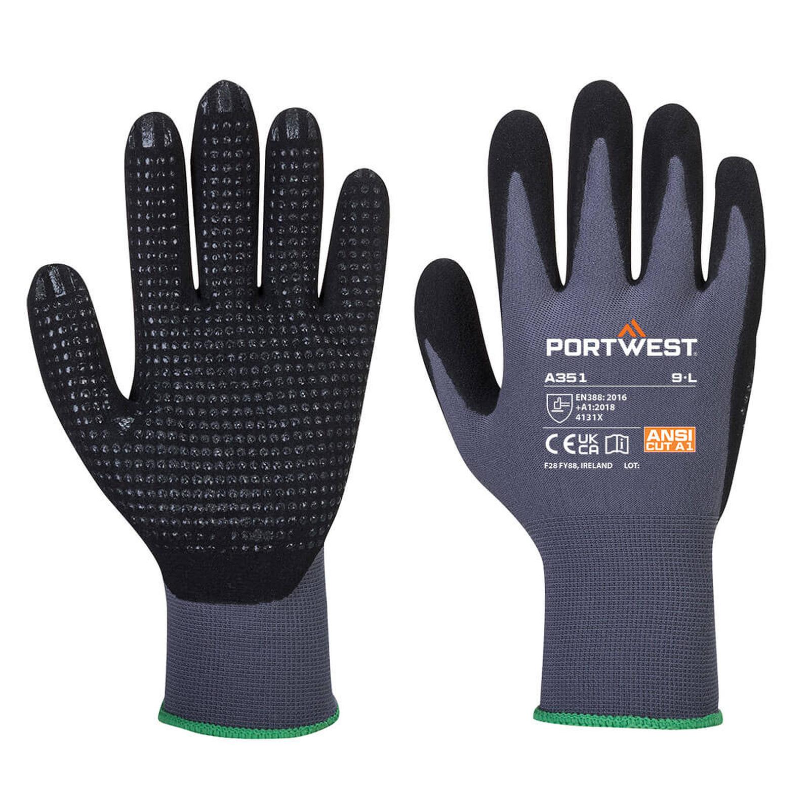 Portwest Handschoenen A351 grijs-zwart(G8)