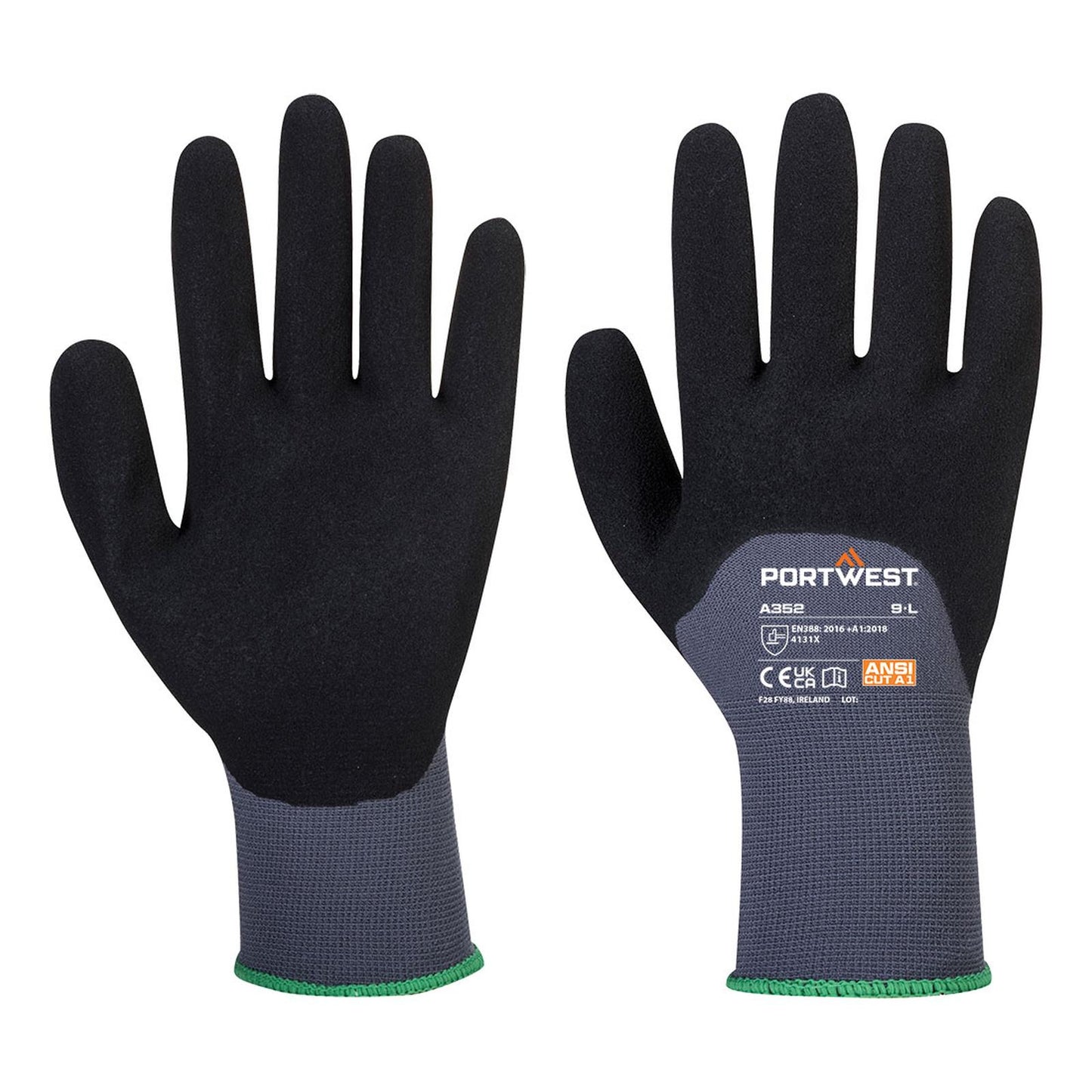 Portwest Handschoenen A352 grijs-zwart(G8)