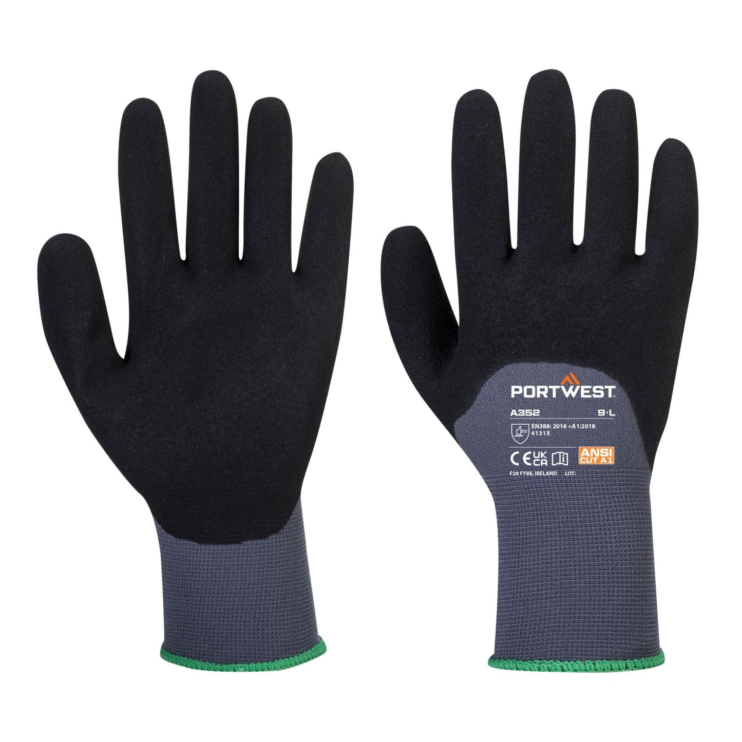 Portwest Handschoenen A352 grijs-zwart(G8)