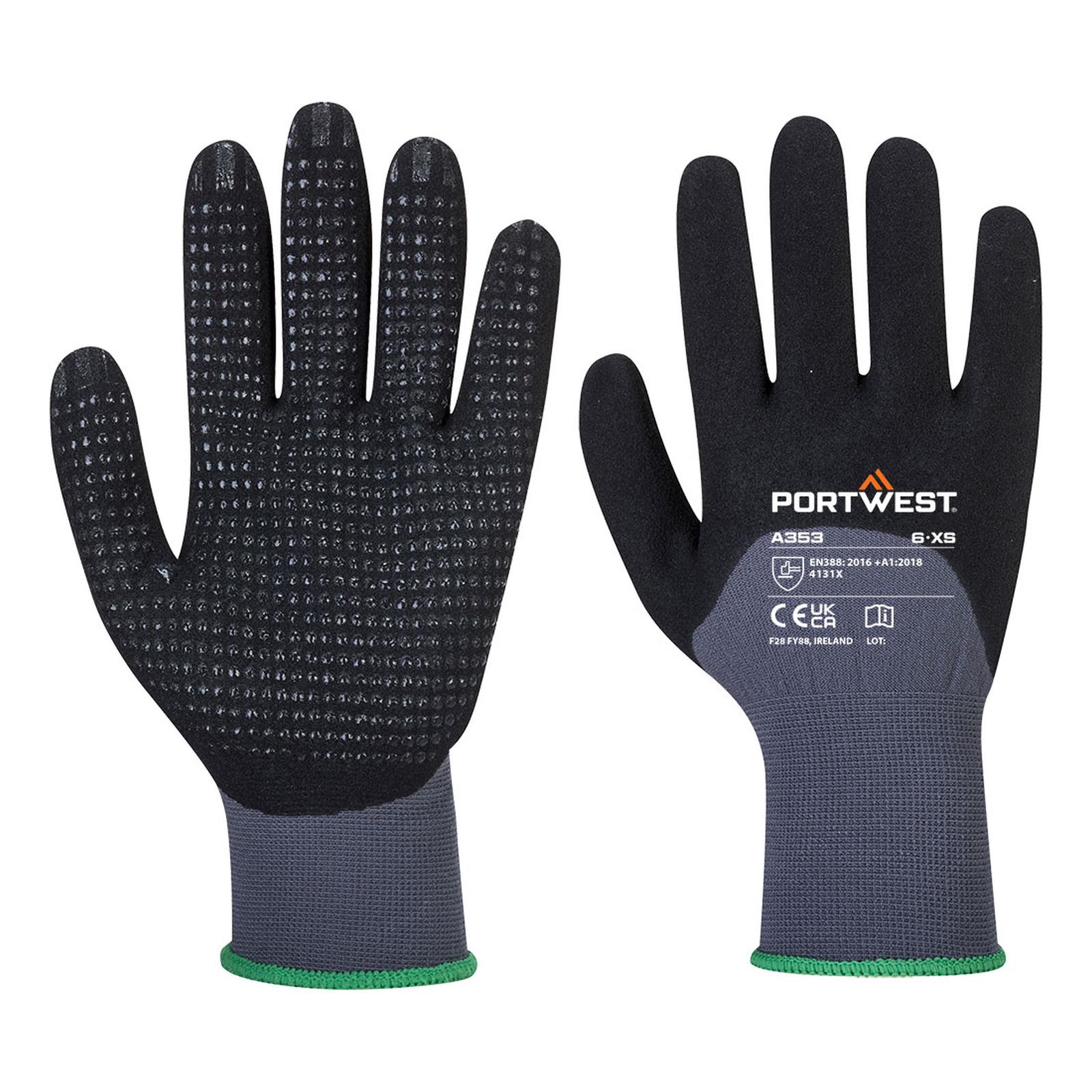 Portwest Handschoenen A353 grijs-zwart(G8)