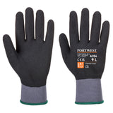 Portwest Algemeen Gebruik Handbescherming Handschoen A354 Dermi Flex Ultra Pro Handschoen - PU/Nitril Korrelig zwart(K8)