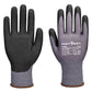 Portwest Handbescherming ESD Handschoenen Handschoenen A356 ESD 15 nitril essentieel multipack (Pk12) grijs-zwart(G8)