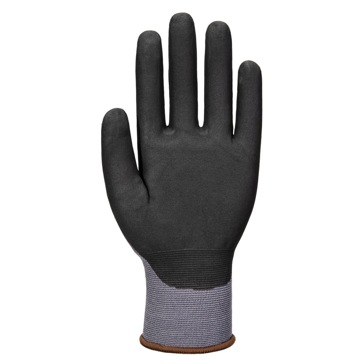 Portwest Handbescherming ESD Handschoenen Handschoenen A356 ESD 15 nitril essentieel multipack (Pk12) grijs-zwart(G8)