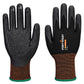 Portwest Handbescherming Handschoenen A371 GP grip 15 nitrile micro foam gedot zwart(K8)