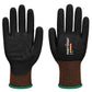 Portwest Handbescherming Handschoenen A375 GP grip 18 nitrile smooth/sandy zwart(K8)