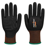 Portwest Handbescherming Handschoenen A375 GP grip 18 nitrile smooth/sandy zwart(K8)