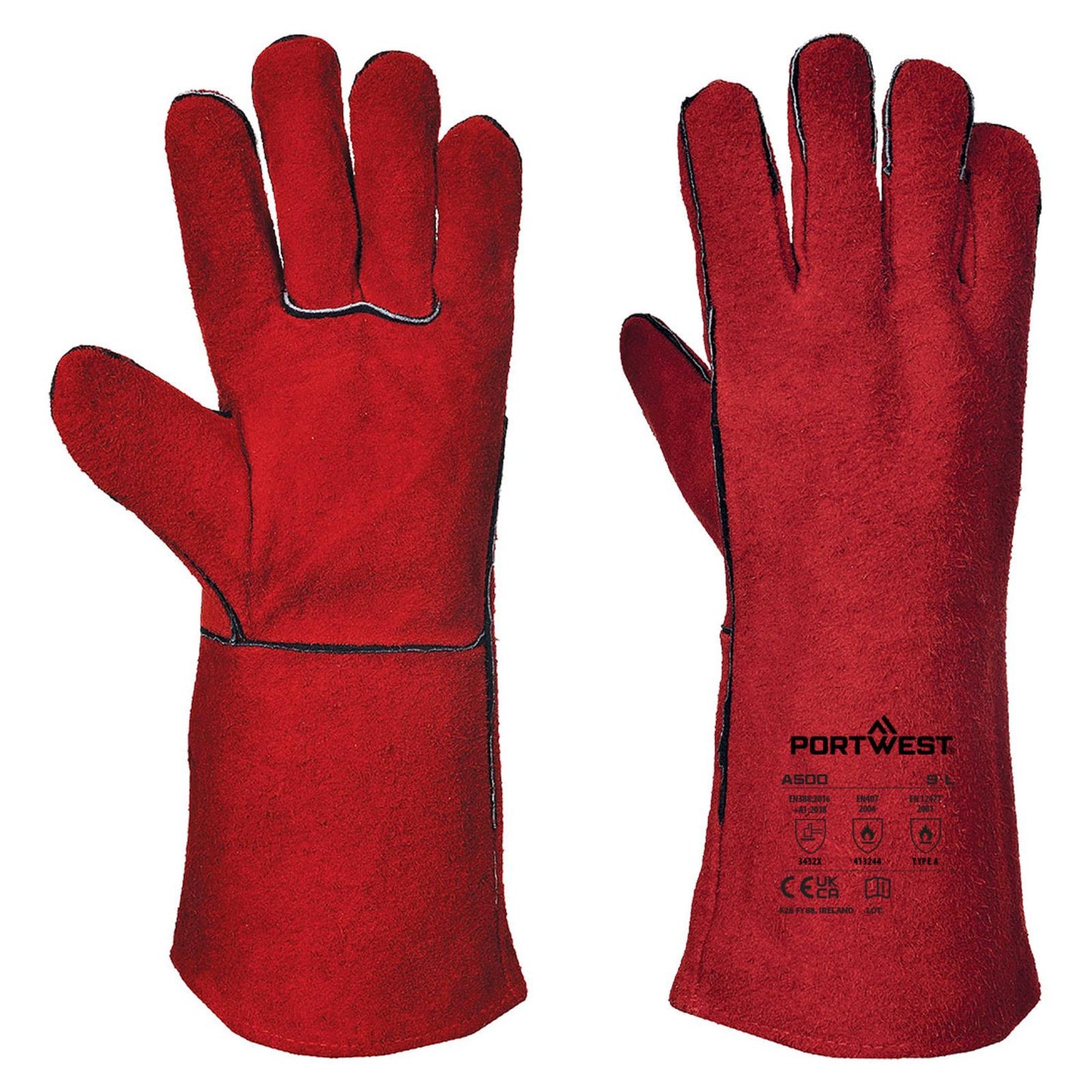 Portwest Handschoenen A500 rood(RE)