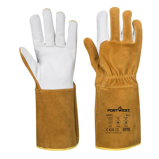 Portwest Handschoenen A521 Vlamvertragend bruin(BR)