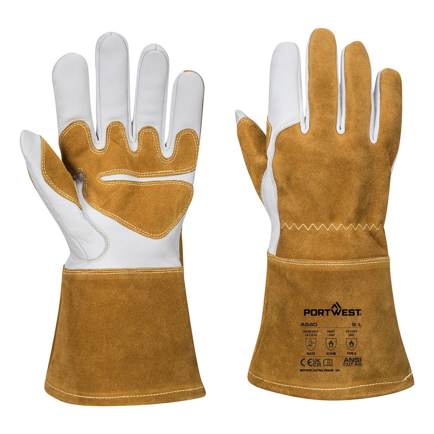 Portwest Handschoenen A540 Vlamvertragend bruin(BR)