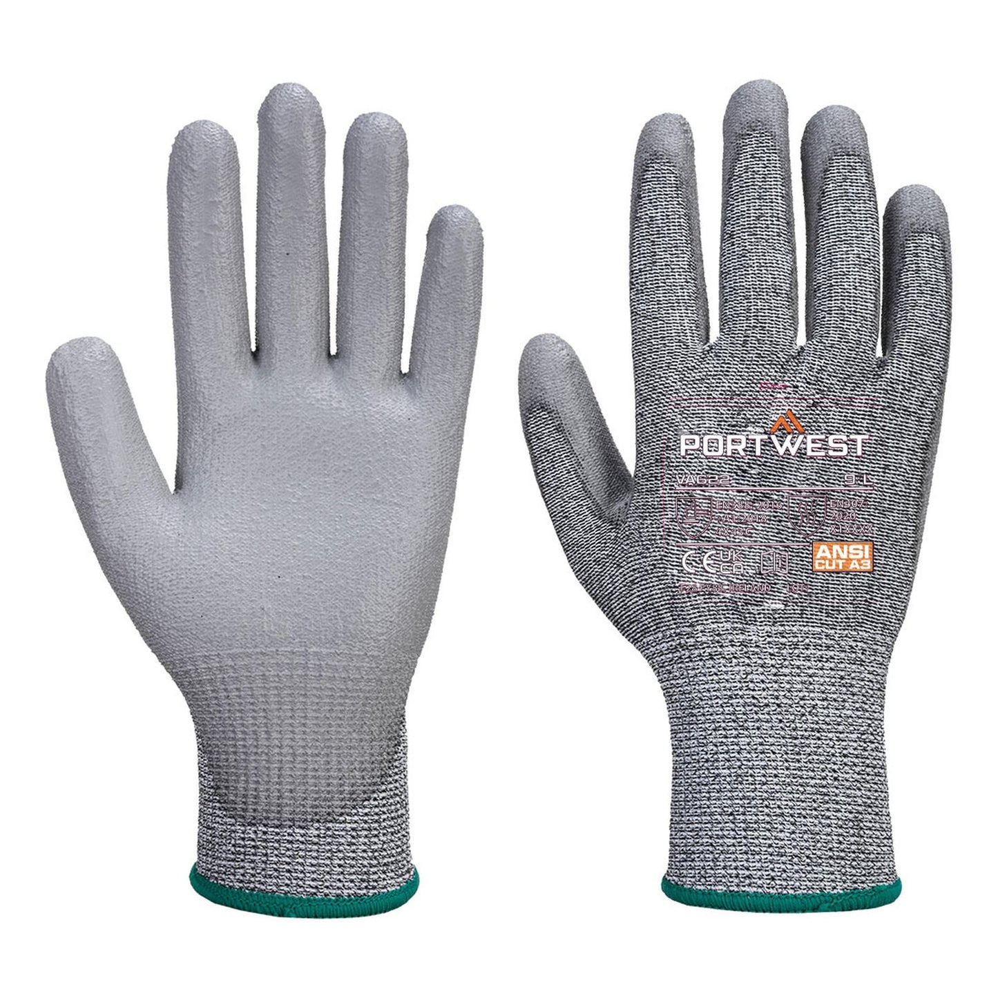 Portwest Handschoenen A622 Snijbestendig grijs(G7)