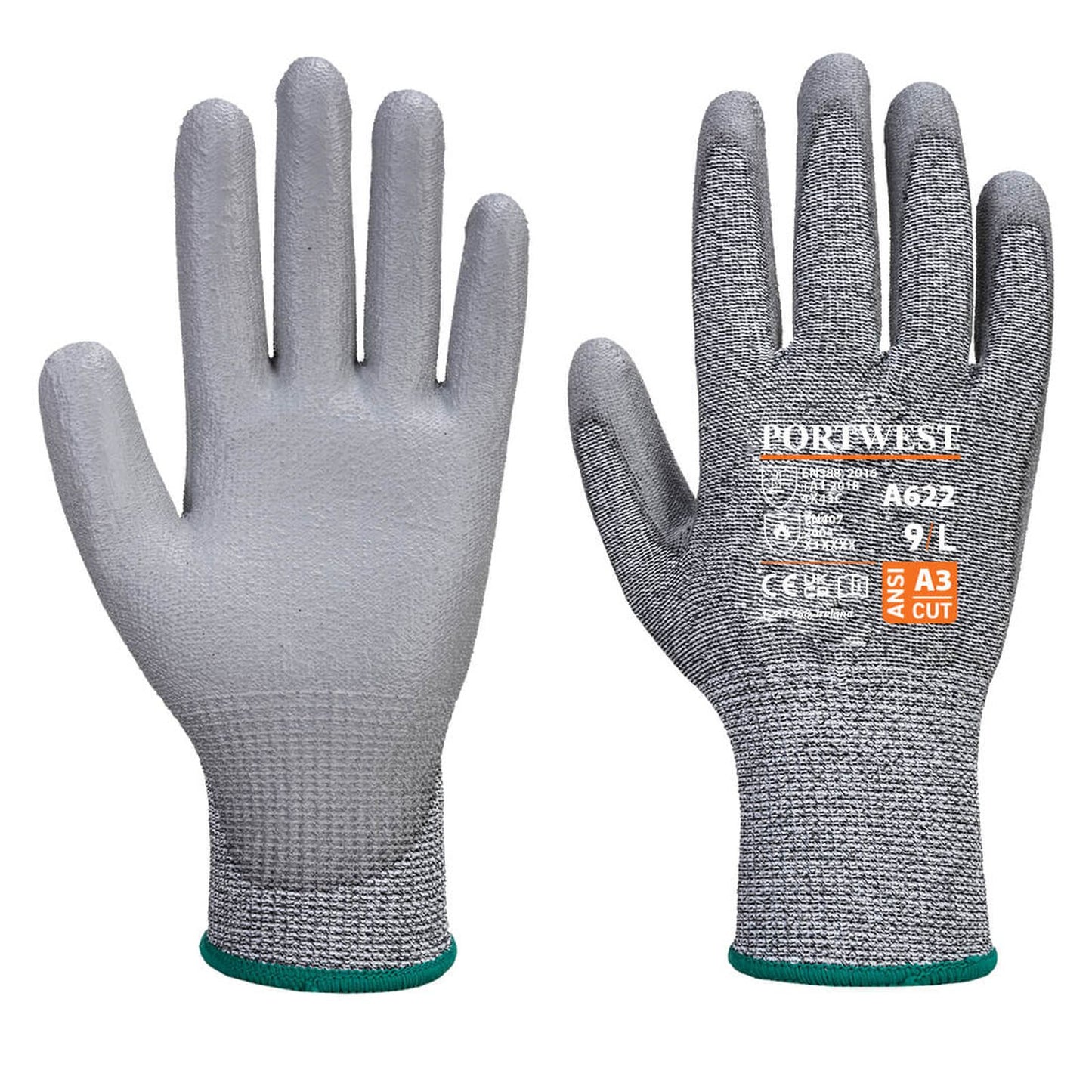 Portwest Handschoenen A622 Snijbestendig grijs(G7)