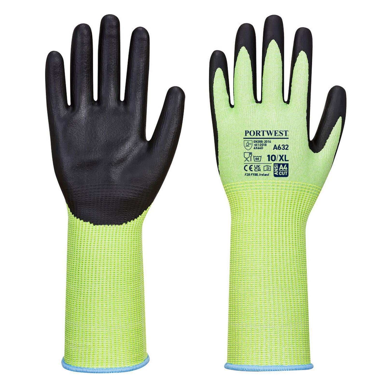 Portwest Handschoenen A632 groen-zwart(E8)