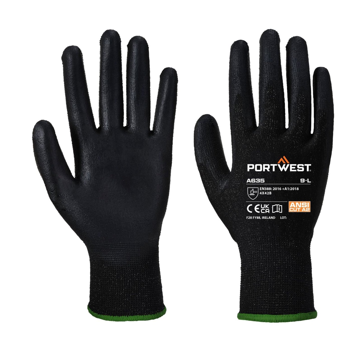 Portwest Handschoenen A635 zwart(K8)