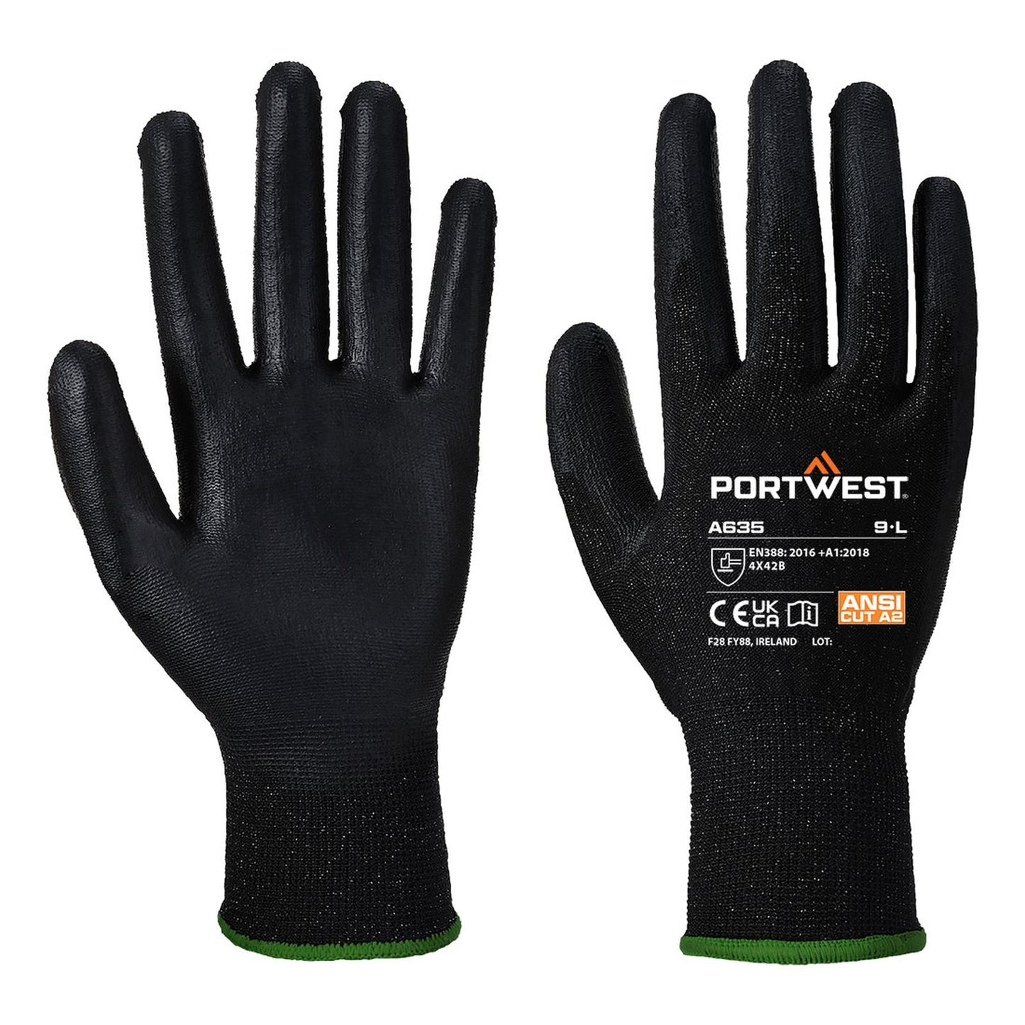 Portwest Handschoenen A635 zwart(K8)