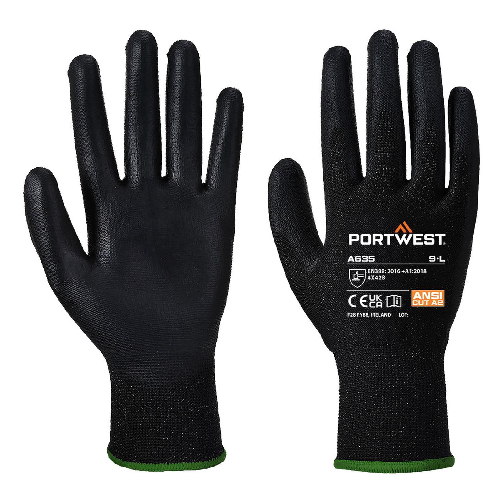 Portwest Handschoenen A635 zwart(K8)