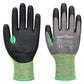 Portwest Handbescherming CS Handschoenen A636 CS cut C18 nitrile contacthitte grijs-zwart(G8)