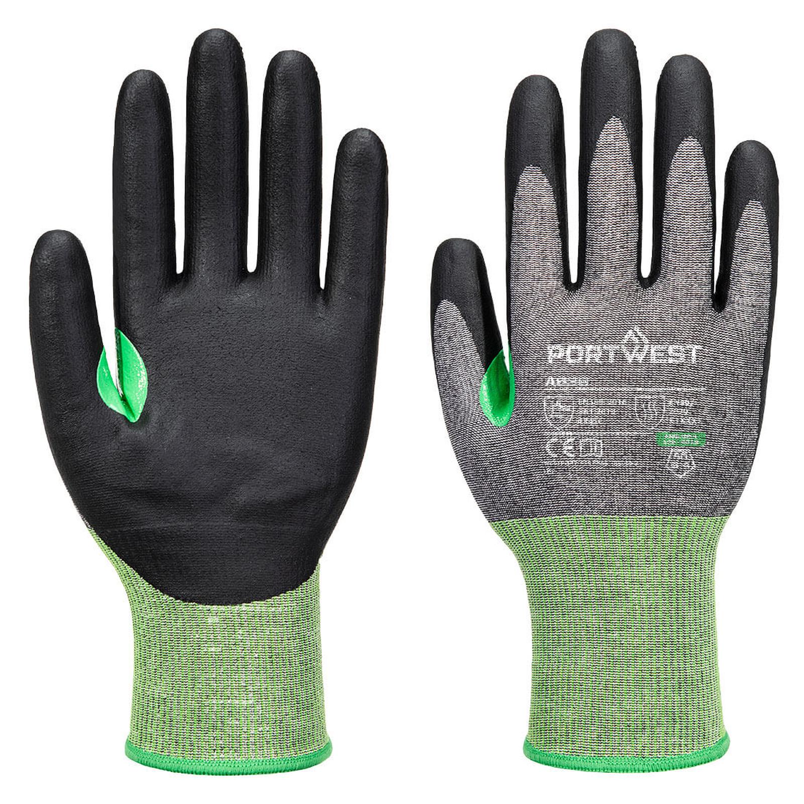 Portwest Handbescherming CS Handschoenen A636 CS cut C18 nitrile contacthitte grijs-zwart(G8)