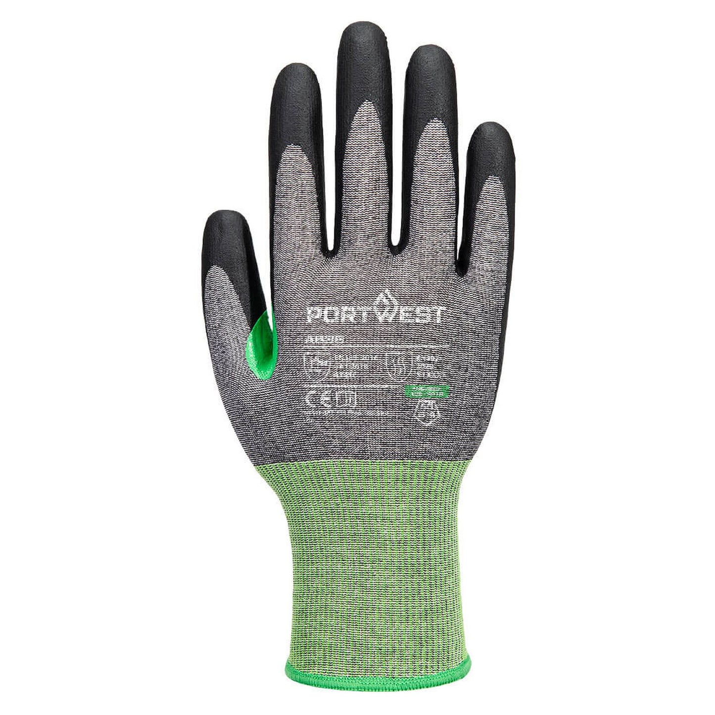 Portwest Handbescherming CS Handschoenen A636 CS cut C18 nitrile contacthitte grijs-zwart(G8)