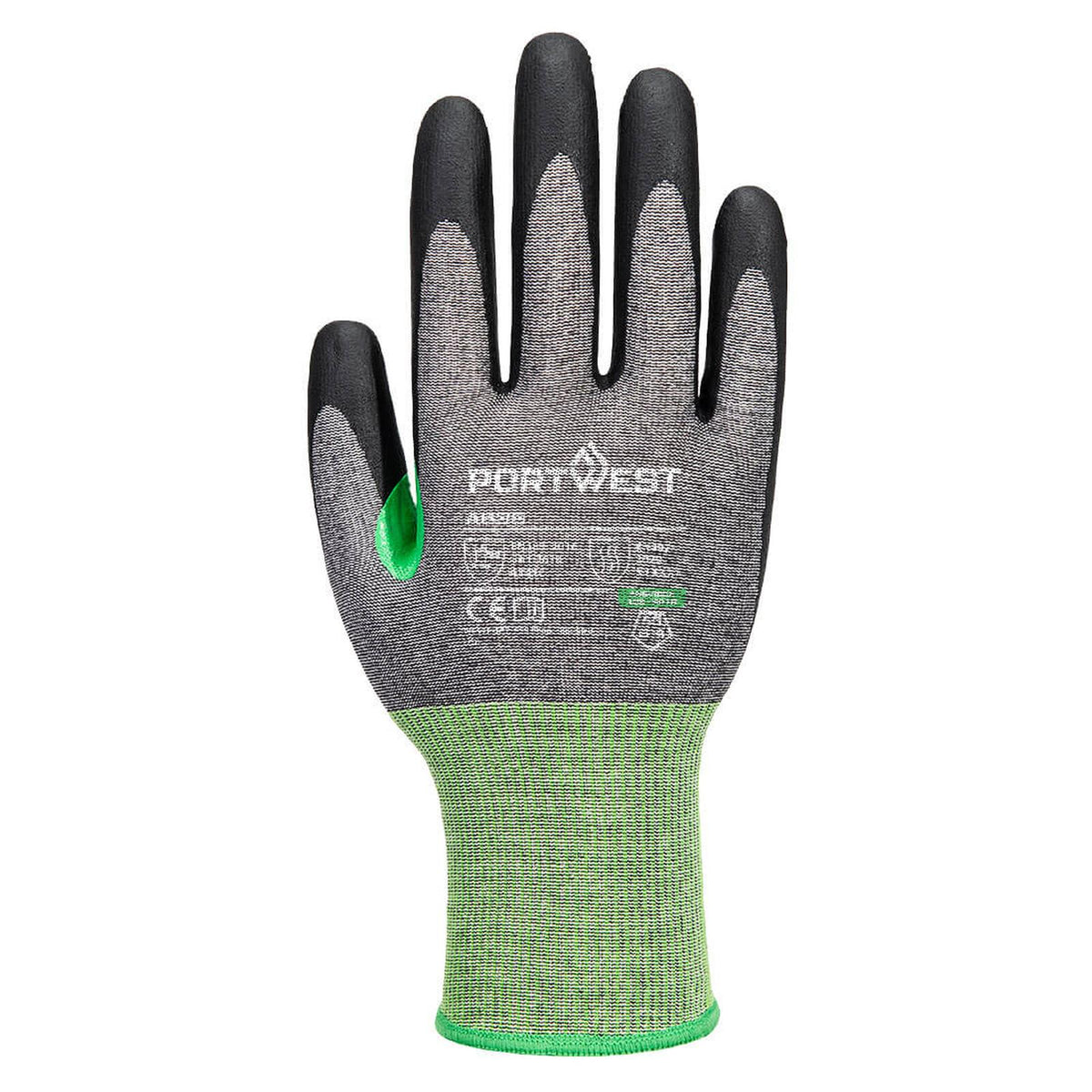 Portwest Handbescherming CS Handschoenen A636 CS cut C18 nitrile contacthitte grijs-zwart(G8)
