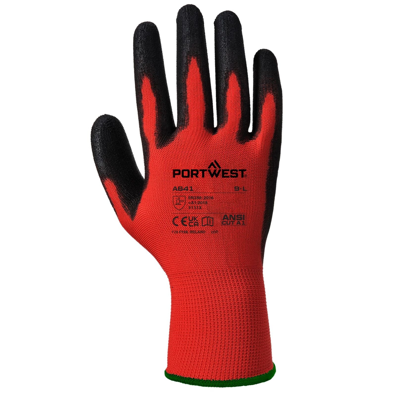 Portwest Handschoenen A641 rood-zwart(R8)