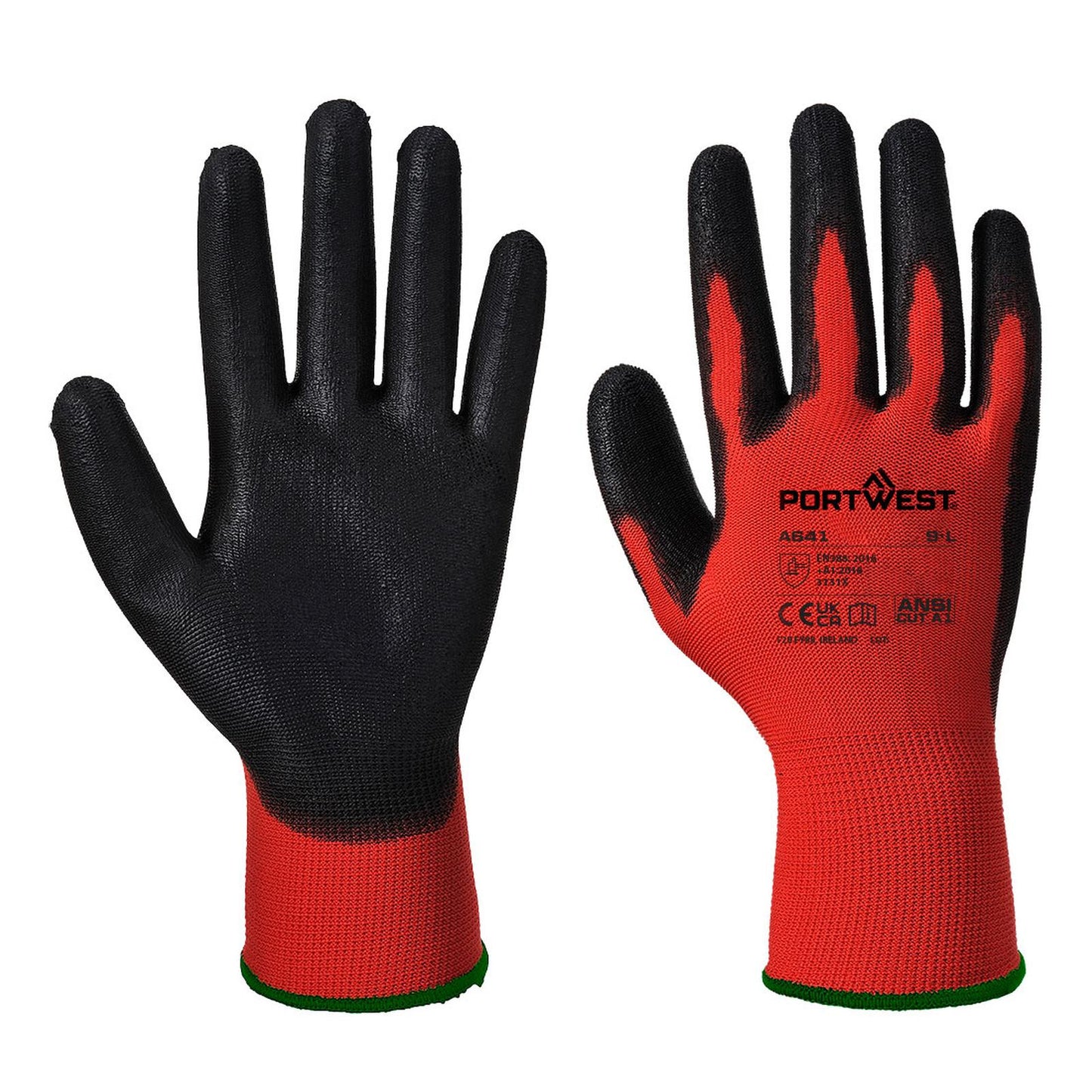 Portwest Handschoenen A641 rood-zwart(R8)