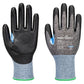 Portwest Handbescherming CS Handschoenen A642 CS cut D18 PU snij D grijs-zwart(G8)