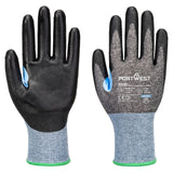 Portwest Handbescherming CS Handschoenen A642 CS cut D18 PU snij D grijs-zwart(G8)