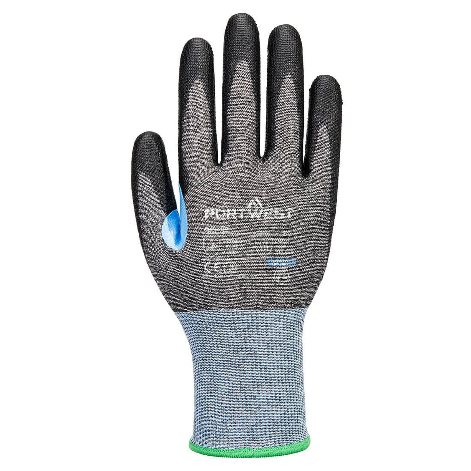 Portwest Handbescherming CS Handschoenen A642 CS cut D18 PU snij D grijs-zwart(G8)