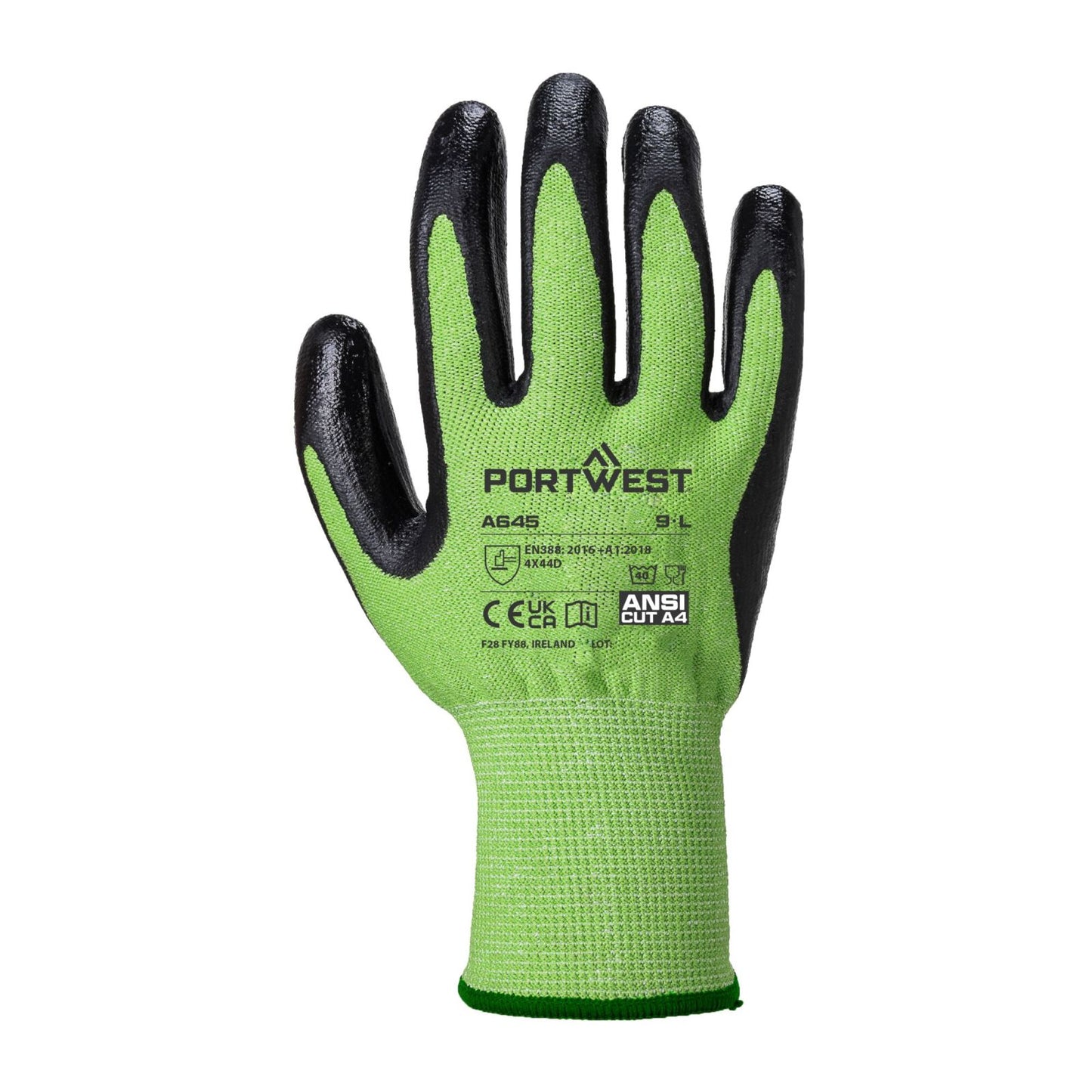Portwest Handschoenen A645 groen-zwart(E8)