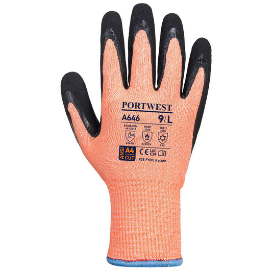 Portwest Handschoenen A646 Snijbestendig oranje-zwart(O8)