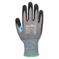 Portwest Handbescherming CS Handschoenen A648 CS cut D21 nitril grijs-zwart(G8)