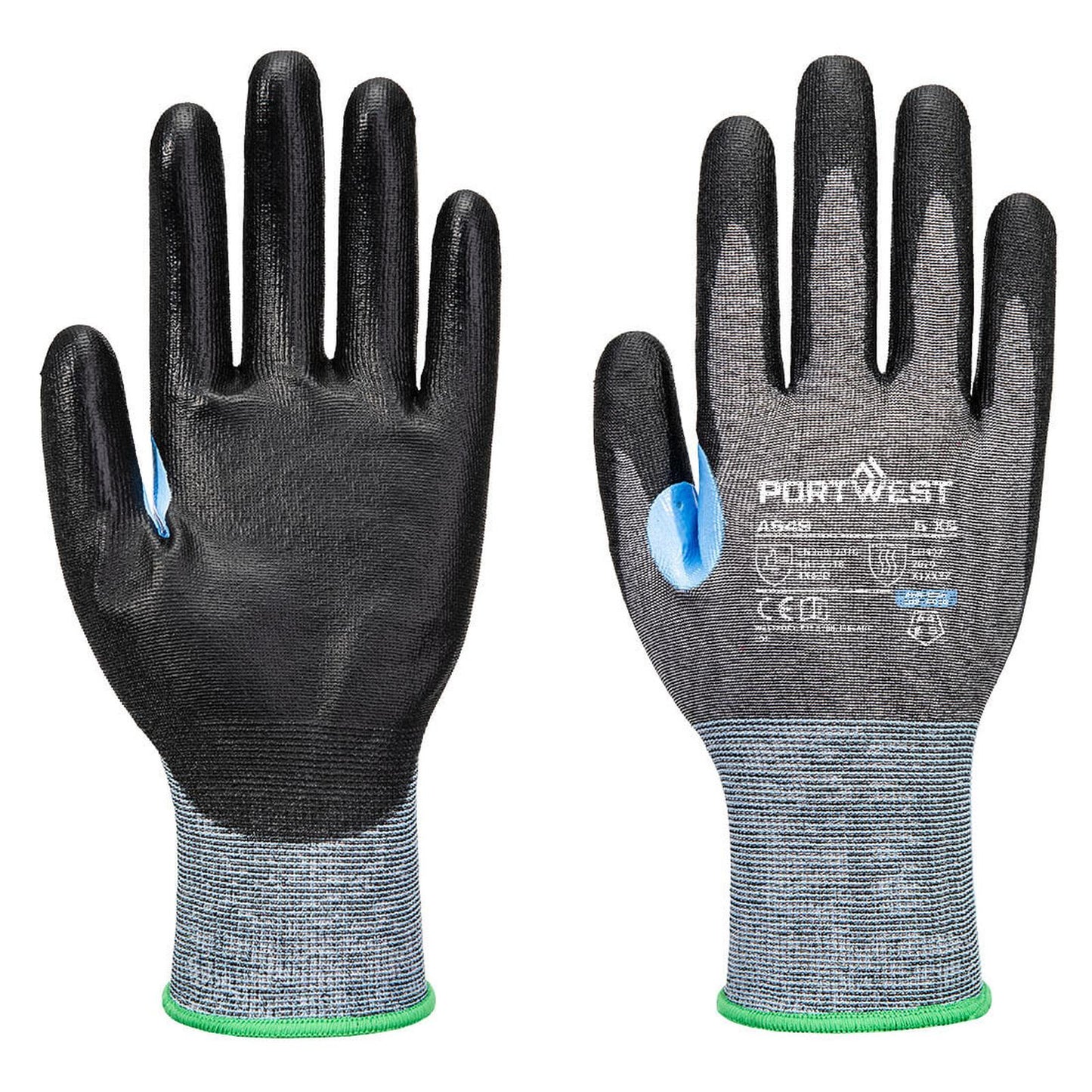 Portwest Handbescherming CS Handschoenen A649 CS cut D21 PU grijs-zwart(G8)