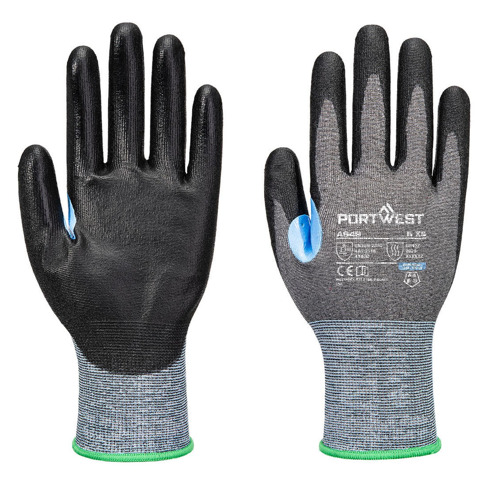 Portwest Handbescherming CS Handschoenen A649 CS cut D21 PU grijs-zwart(G8)