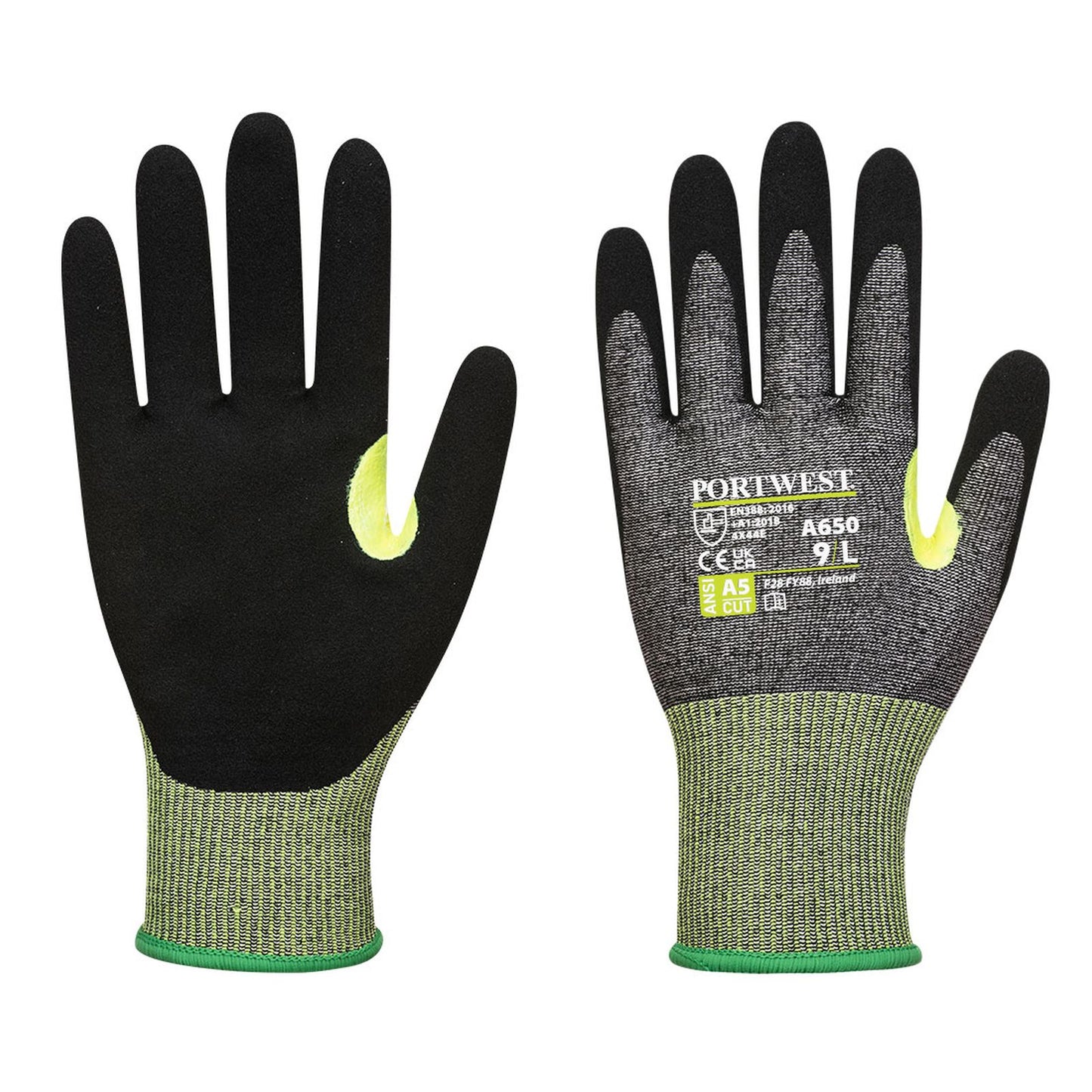 Portwest Handschoenen A650 grijs-zwart(G8)