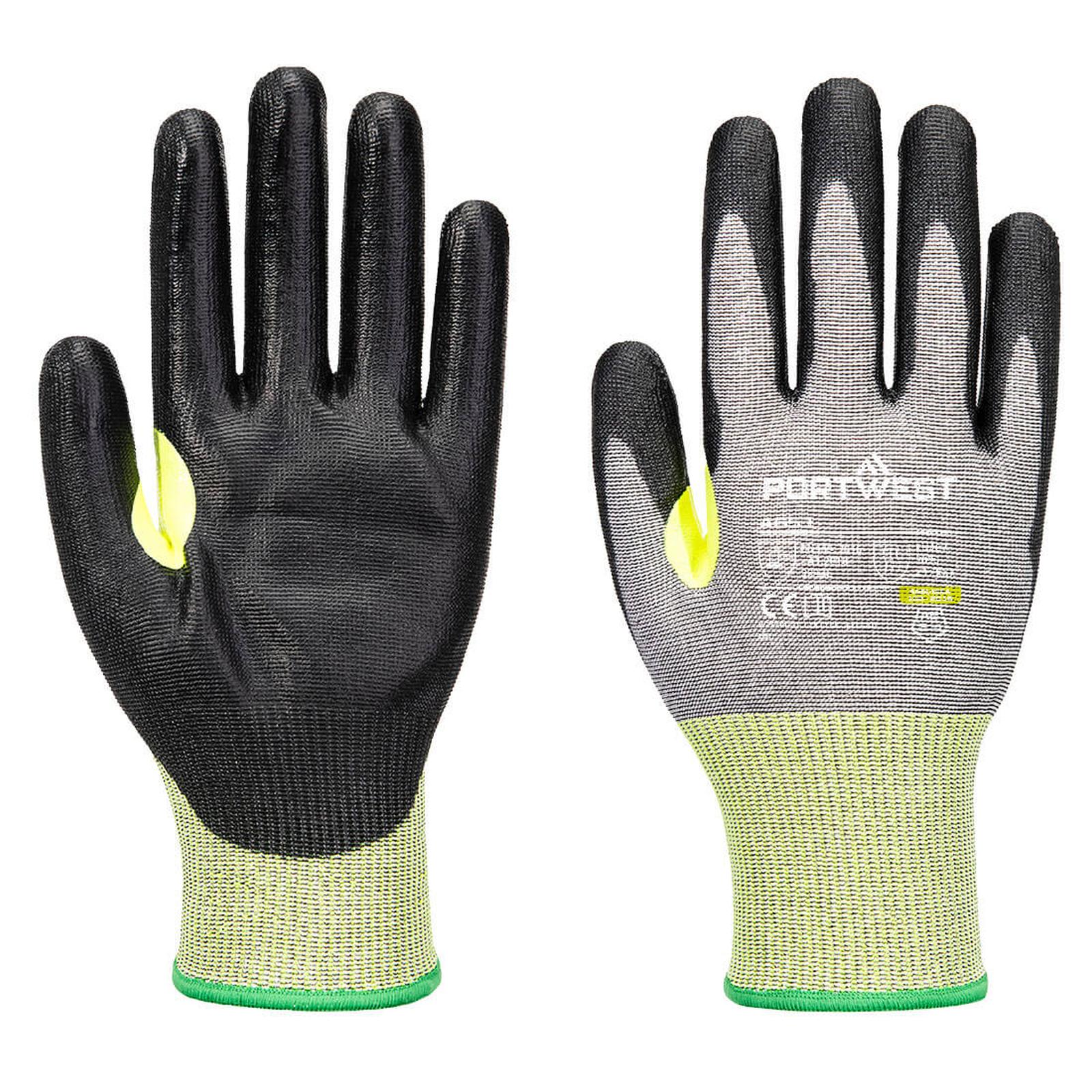 Portwest Handbescherming CS Handschoenen A651 CS cut E15 PU grijs-zwart(G8)