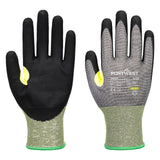 Portwest Handbescherming CS Handschoenen A652 CS cut E21 nitril grijs-zwart(G8)
