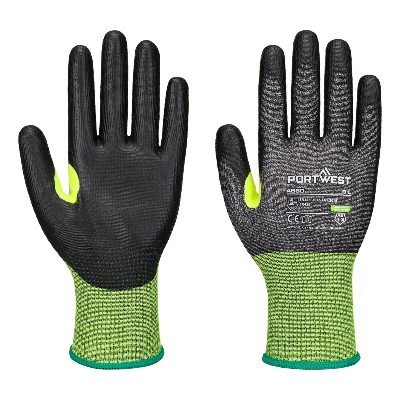 Portwest Handschoenen A660 zwart(K8)