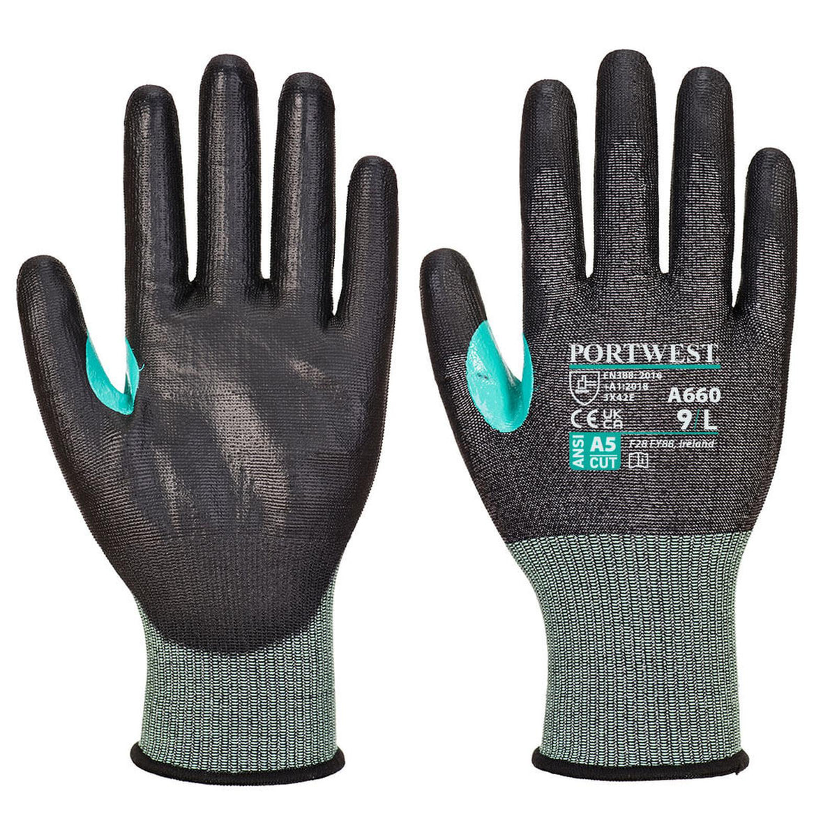 Portwest Handschoenen A660 zwart(K8)